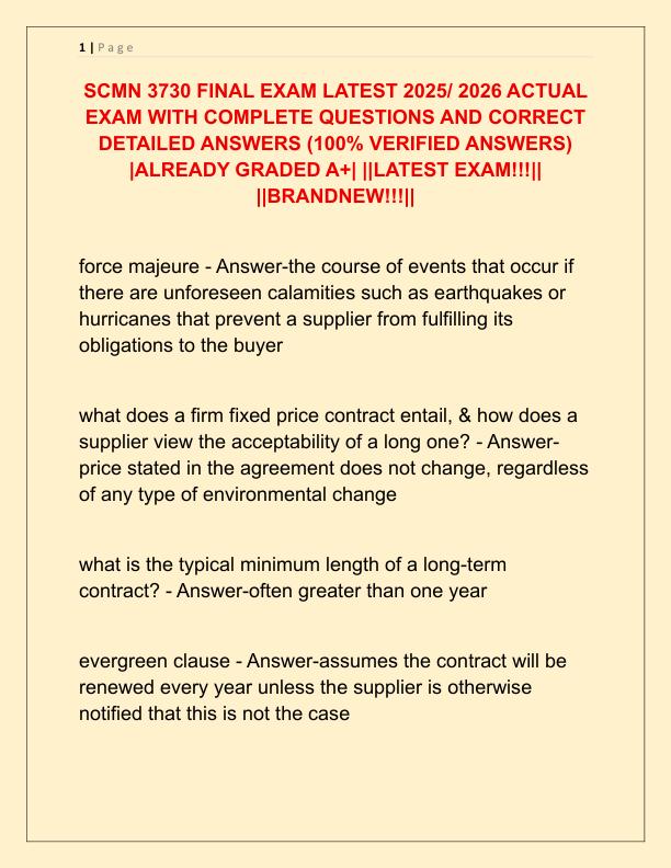 SCMN 3730 FINAL EXAM LATEST 2025