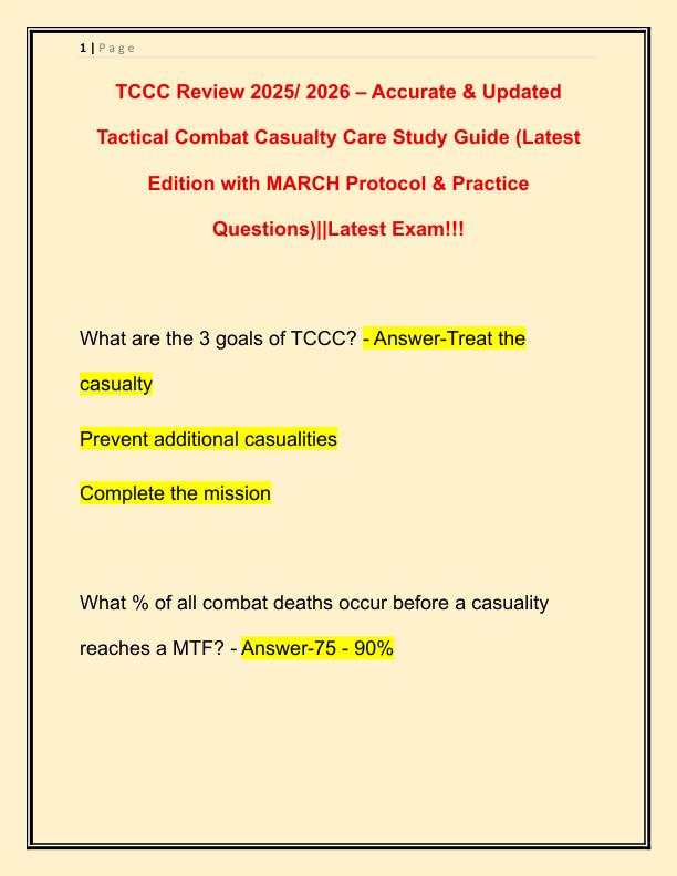 TCCC Review 2025