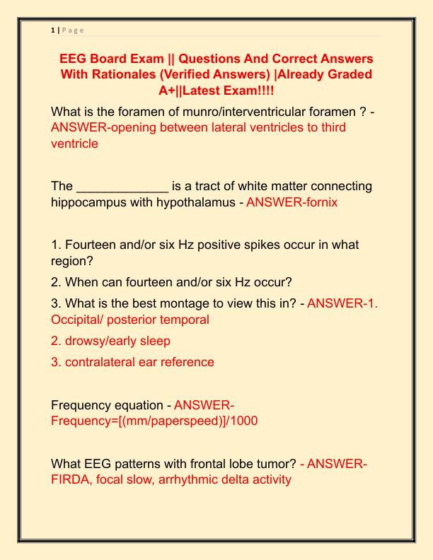 EEG Board Exam