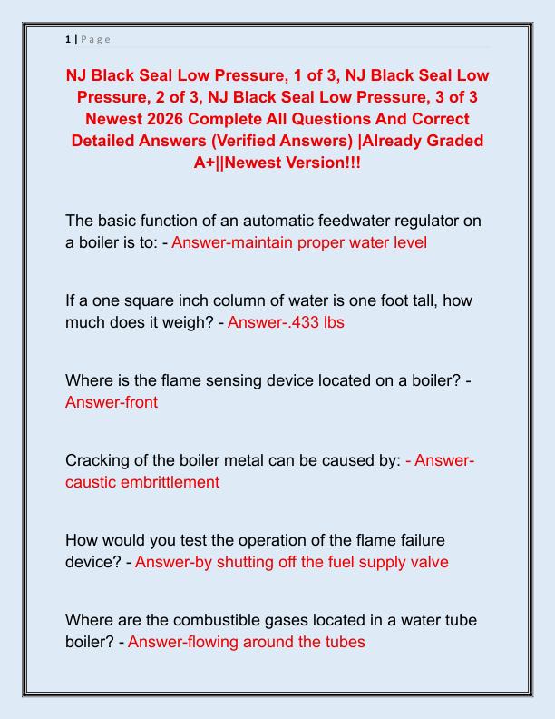 NJ Black Seal Low Pressure