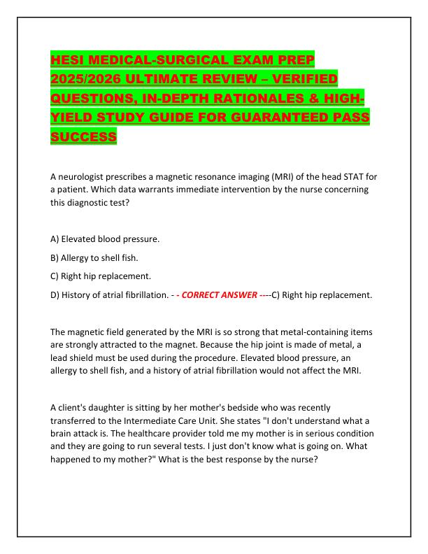 HESI MEDICAL