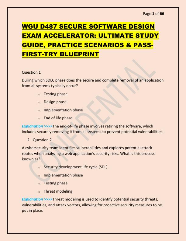 mobile-preview-WGU D487 SECURE SOFTWARE DESIGN EXAM ACCELERATOR