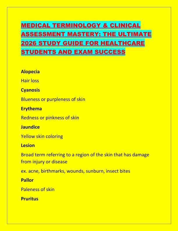 MEDICAL TERMINOLOGY