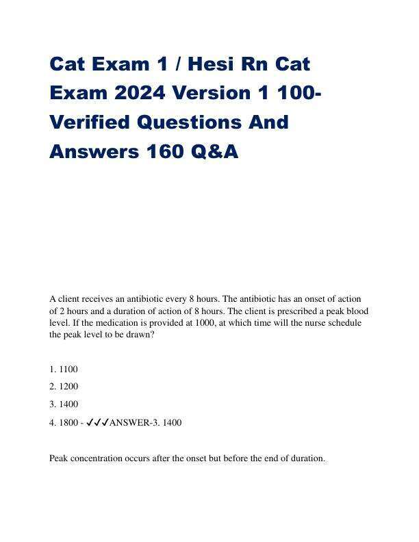 Cat Exam 1 M,B