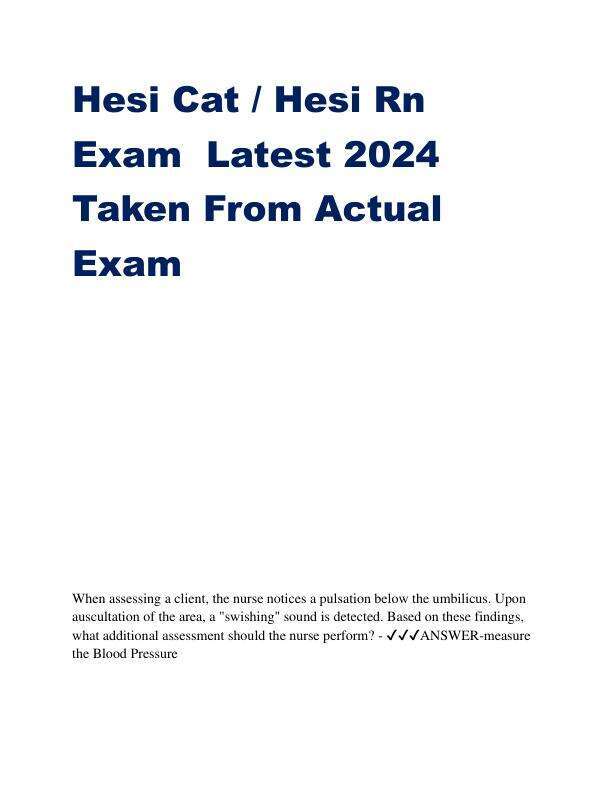 Hesi Cat B