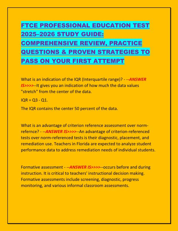 mobile-preview-FTCE PROFESSIONAL EDUCATION TEST 2025