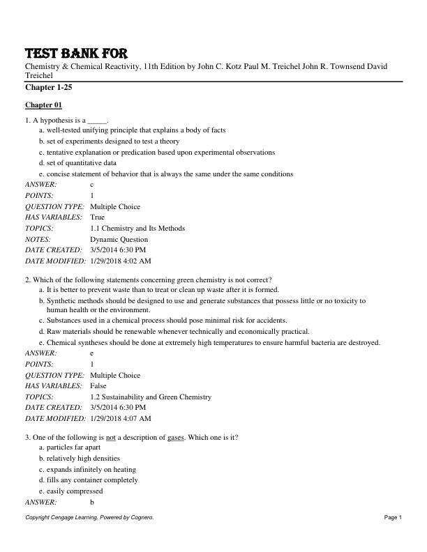 Test Bank For Calculus Single Variable, 8th Edition by Deborah Hughes-Hallett, Andrew M. Gleason, William G. McCallum Chapter 1-25