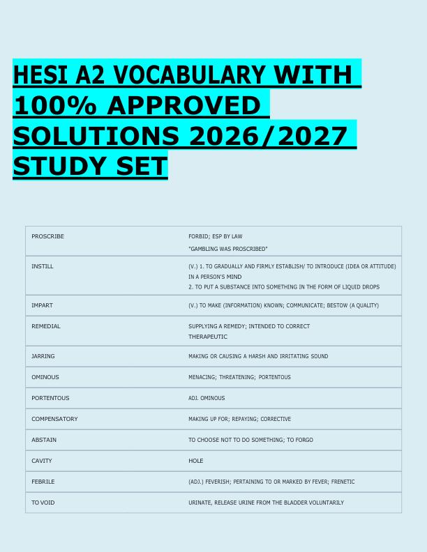 mobile-preview-HESI A2 VOCABULARY WITH  100% APPROVED  SOLUTIONS 2026/2027  STUDY SET