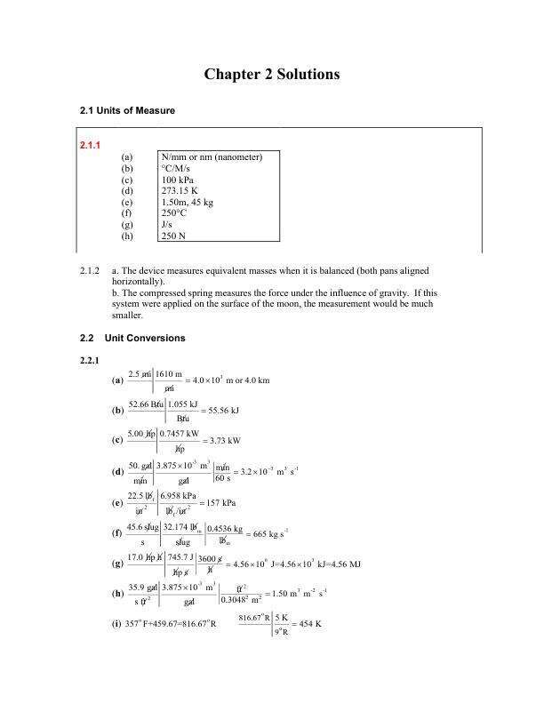Solution Manual For Basic Principles and Calculations in Chemical Engineering, 9th Edition by David M. Himmelblau Chapter 2-11