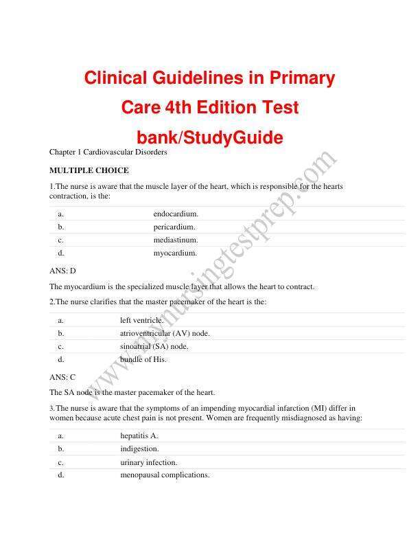 Latest 2023 Clinical Guidelines in Primary Care 4th Edition Test bank  All Chapters
