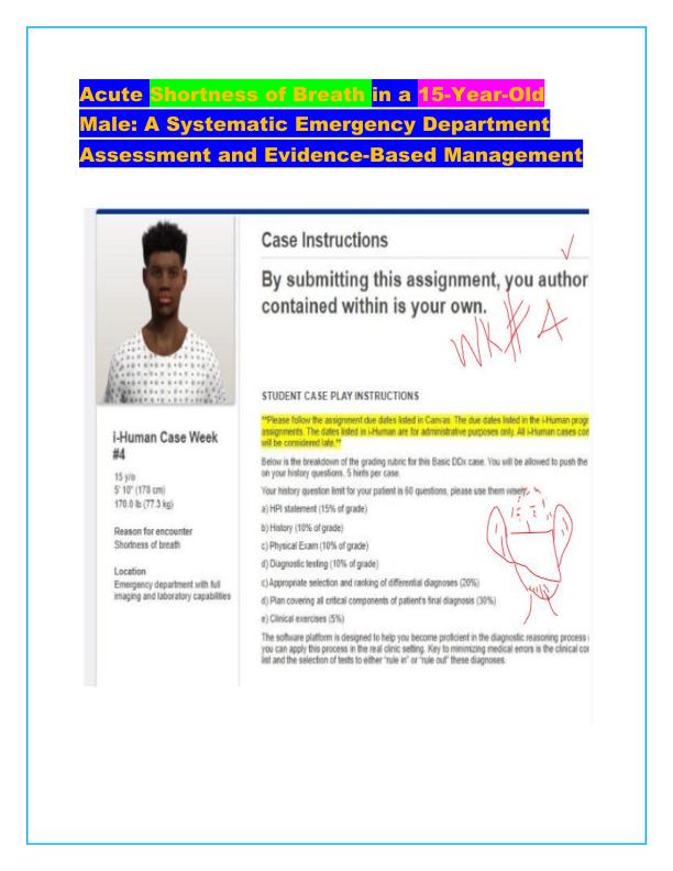 Acute Shortness of Breath in a 15