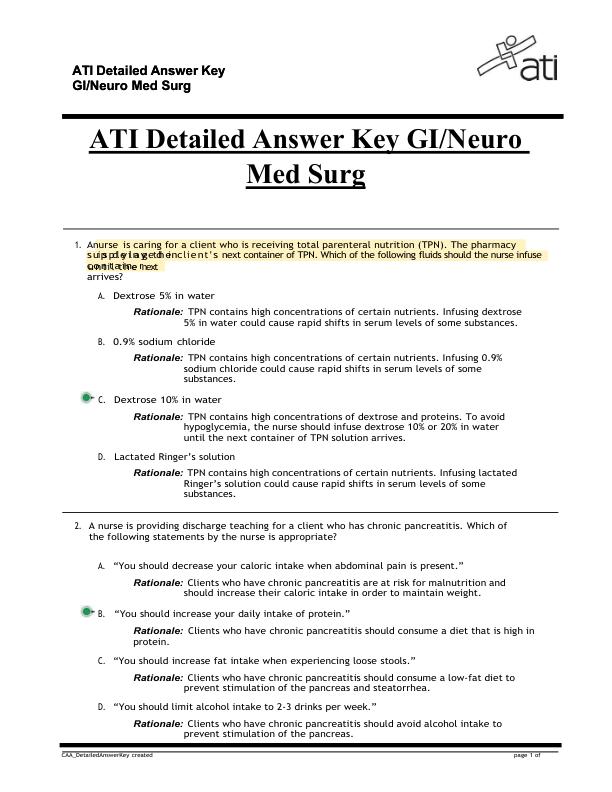 mobile-preview-ATI Detailed Answer Key GINeuro Med Surg A+ Guide