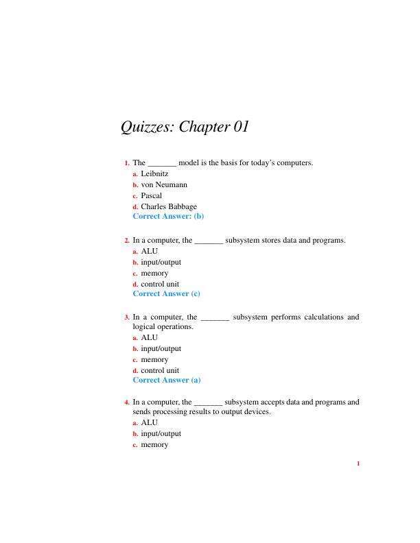 Test Bank For Foundations of Computer Science 5th Edition by Behrouz A. Forouzan Chapter 1-22