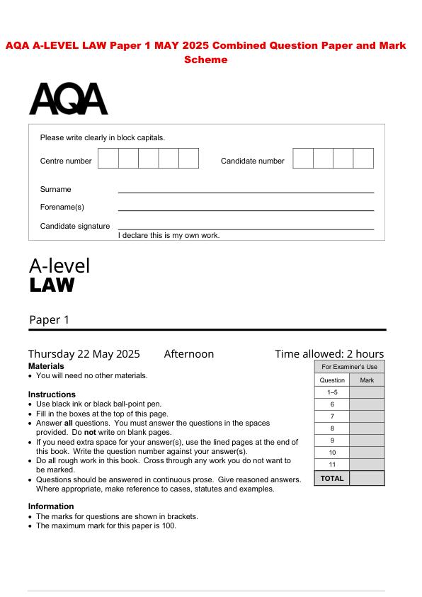 AQA A Level (26)