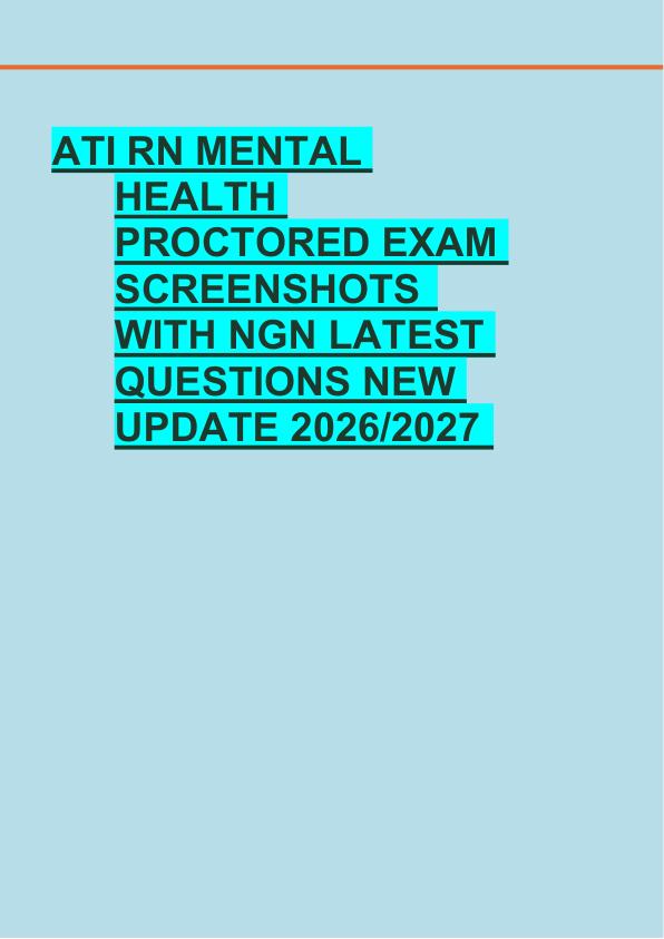 mobile-preview-ATI RN MENTAL  HEALTH  PROCTORED EXAM  SCREENSHOTS   WITH NGN LATEST  QUESTIONS NEW  UPDATE 2026/2027 