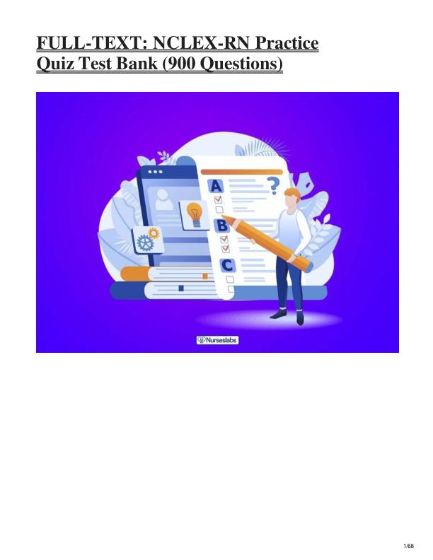 NCLEX-RN Practice Quiz Test Bank #2-75 Exam Questions & Answers  Complete NCLEX Prep Guide  A+ Resource