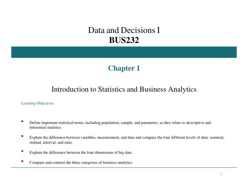 mobile-preview-Solution Manual Fior Data and Decisions I BUS232 CH 1-7