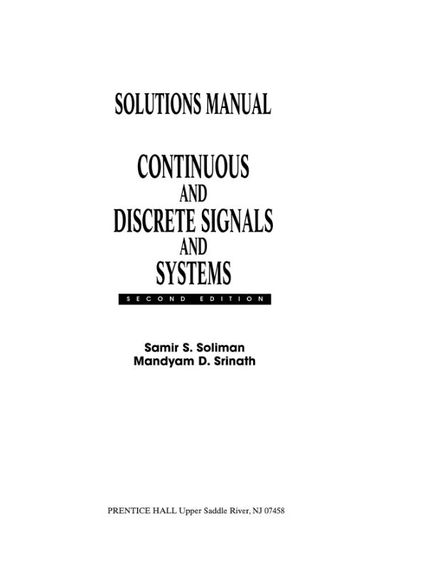 mobile-preview-Solution Manual For Continuous and Discrete Signals and System 2nd Edition by Samir S. Salima Mandyam D. Srinath | Chapter 1-10 (Complete 100%A+ Guide)