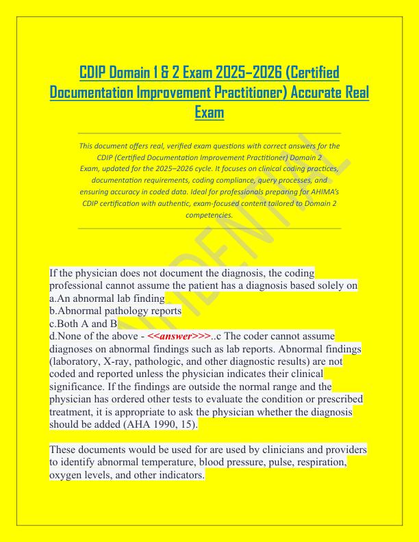 CDIP Domain 1