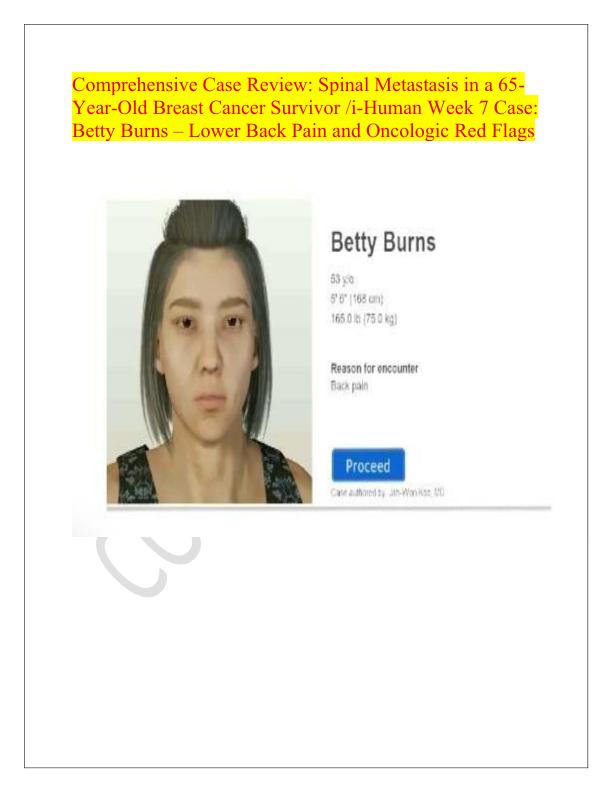 Comprehensive Case Review