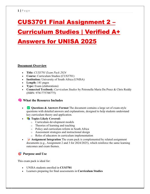 CUS3701 Final Assignment 2