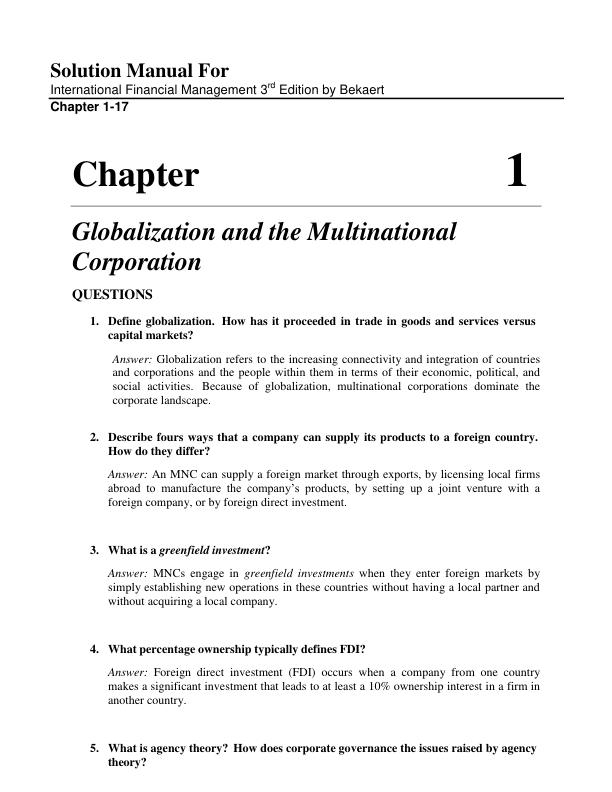 mobile-preview-Solution Manual For International Financial Management 3rd Edition by Bekaert | Chapter 1-17