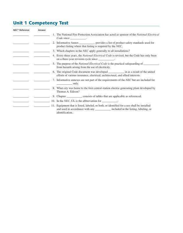 End of Chapter Review Questions Illustrated Guide to the National Electrical Code 9th Edition by Charles R. Miller Chapter 1-19