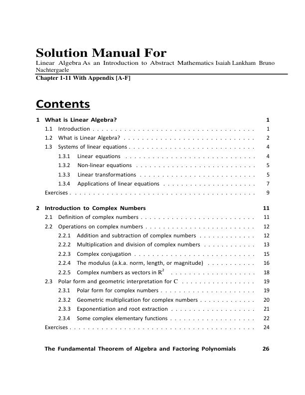 mobile-preview-Solution Manual For Linear Algebra As an Introduction to Abstract Mathematics Isaiah Lankham  Bruno Nachtergaele | Chapter 1-11 With Appendix [A-F]