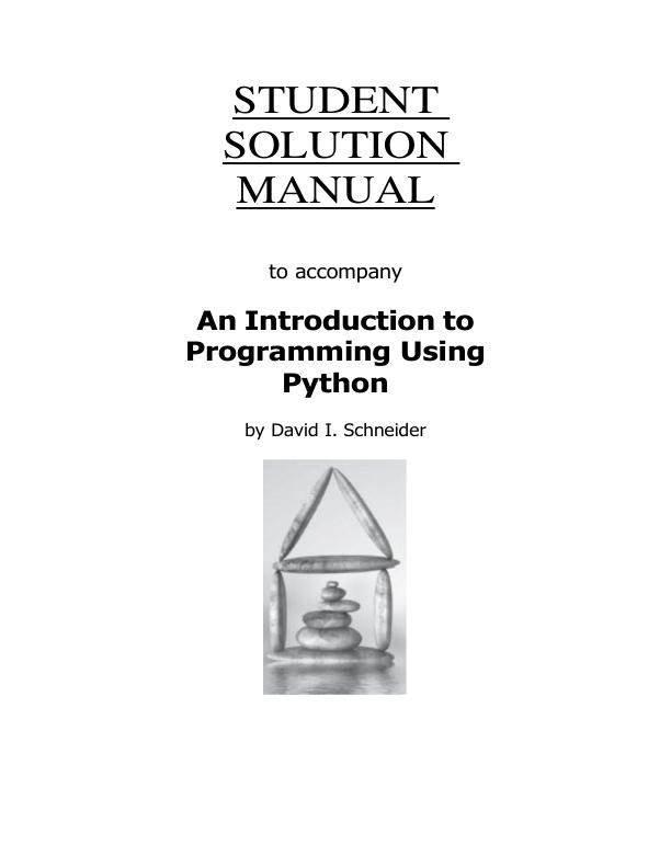 mobile-preview-Solution Manual to accompany An Introduction to Programming Using Python by David I. Schneider Chapter 2-8 | Complete 100%A+ Guide