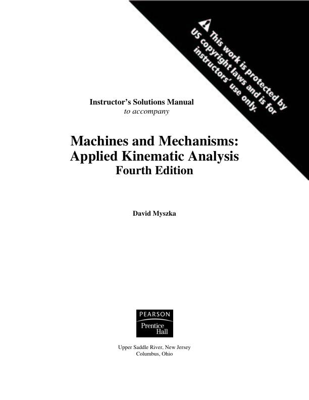 mobile-preview-Solution Manual Machines and Mechanisms Applied Kinematic Analysis 4th Edition by David H