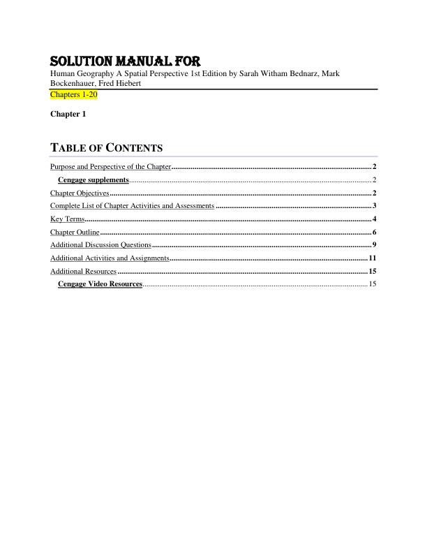 mobile-preview-Solution Manual For Human Geography A Spatial Perspective 1st Edition by Sarah Witham Bednarz, Mark Bockenhauer, Fred Hiebert