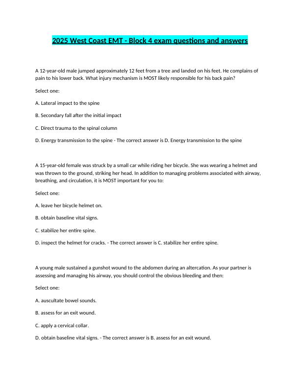 mobile-preview-2025_West_Coast_EMT___Block_4_exam_questions_and_answers.docx