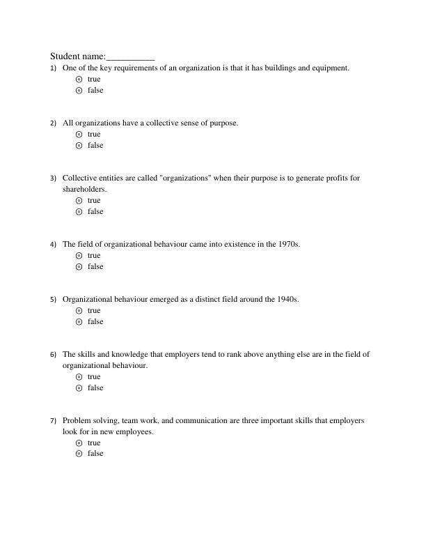 Test Bank For Canadian Organizational Behaviour 12th Canadian Edition By Steven McShane, Melissa Warner Chapter 1-15