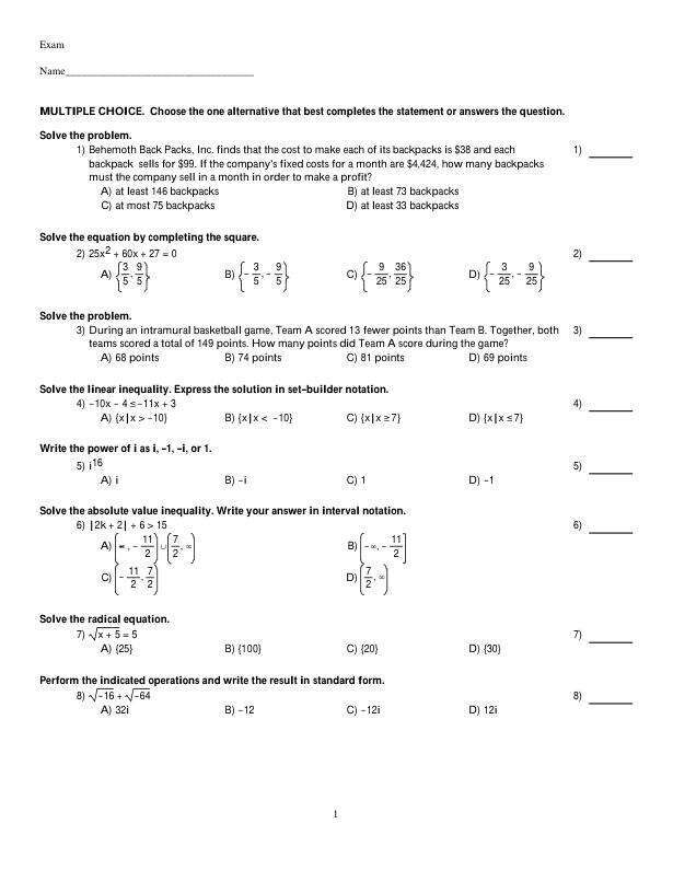 Test Bank For Algebra & Trigonometry, 4th Edition by Kirk Trigsted Chapter 1-15