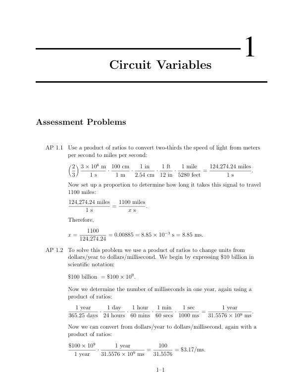 Solution Manual for Electric Circuits 11th Edition by James Nilsson, Susan Reidel