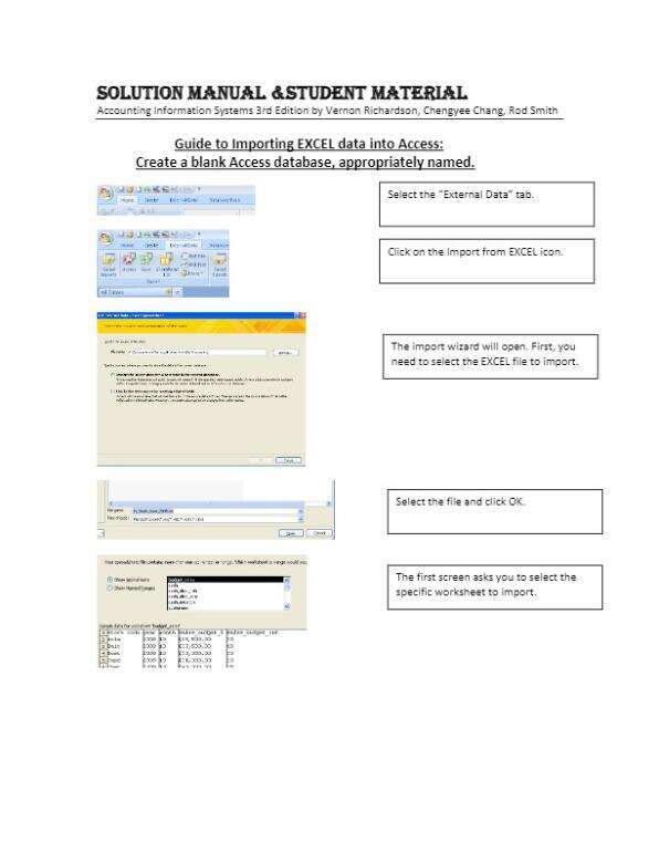 YNF Student Material for Accounting Information Systems 3rd Edition by Vernon Richardson, Chengyee Chang, Rod Smith