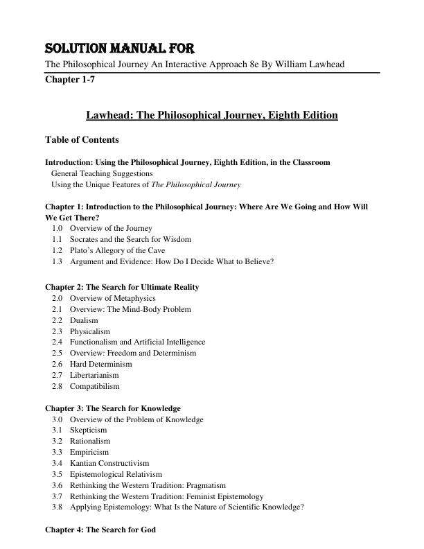 mobile-preview-Solution Manual For The Philosophical Journey An Interactive Approach 8th Edition By William Lawhead Chapter 1-7