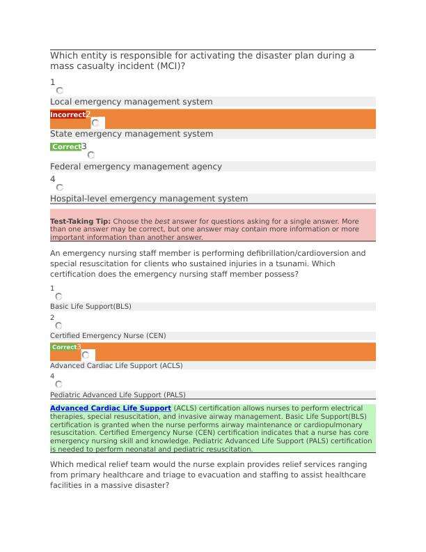 1. Which entity is responsible for activating the disaster plan during a