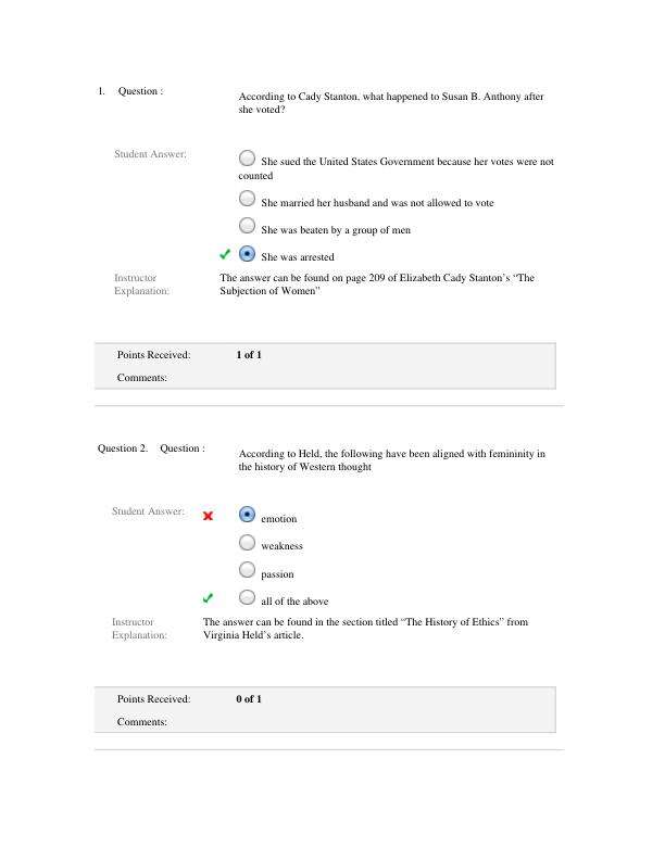 PHI 208 Quizzes Week 1,Week 2,Week 3,Week 4, Week 5