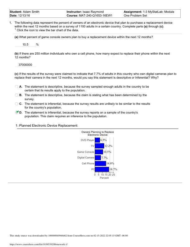 MAT 240Homework 1