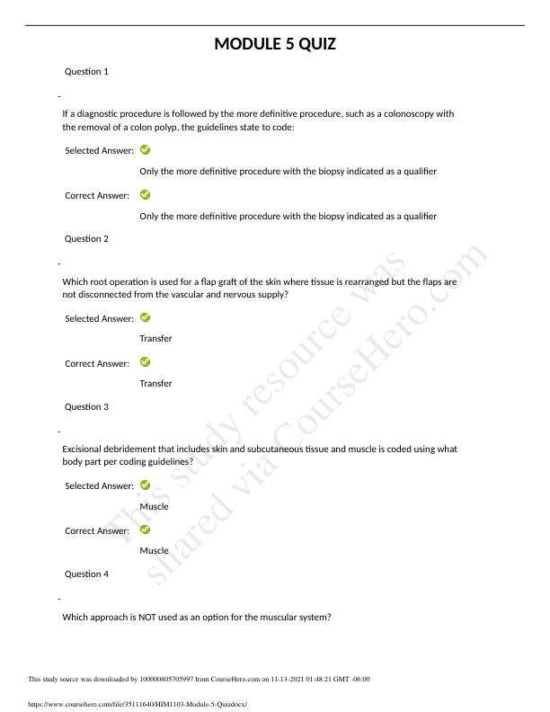 HIM1103 Module 5 Quiz 5