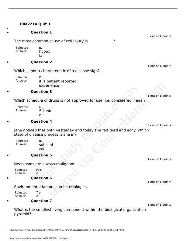 mobile-preview-HIM2214 Module 1 Quiz 1 Exam
