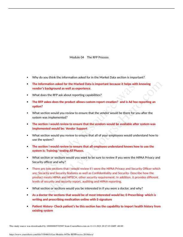 HIM2652 Module 4 Quiz 4