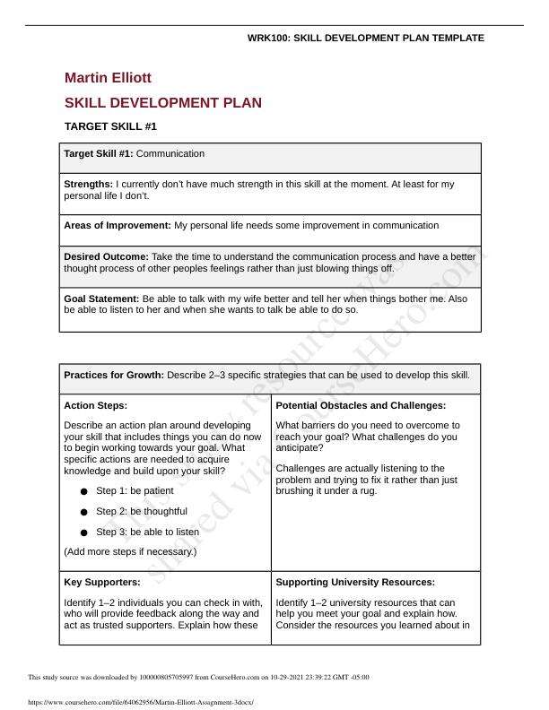 WRK 110 Assignment 3