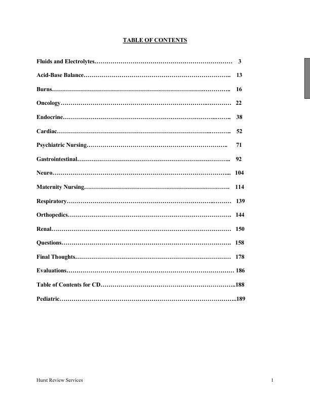 NURSING 101Complete Hurst Packet
