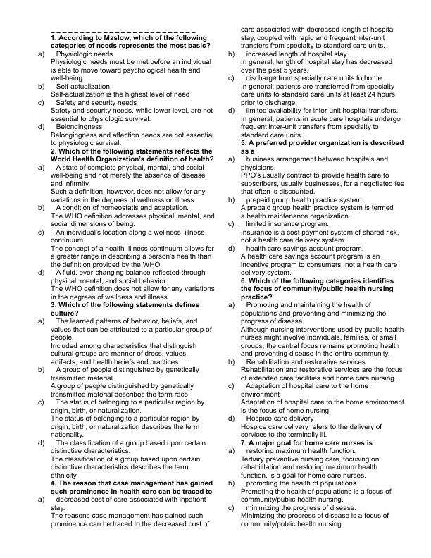 Practice Test Medical Surgical Nursing 500 Items