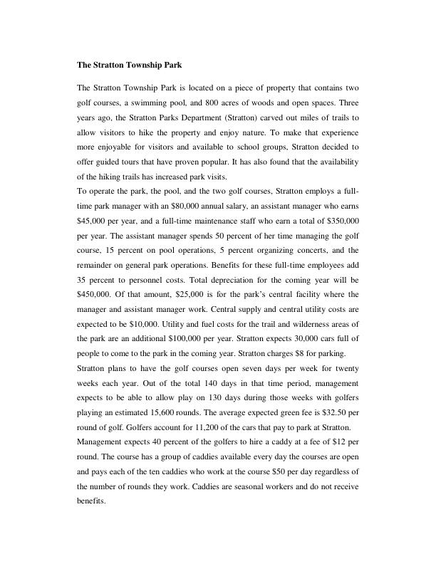 Stratton Township Park Case Study