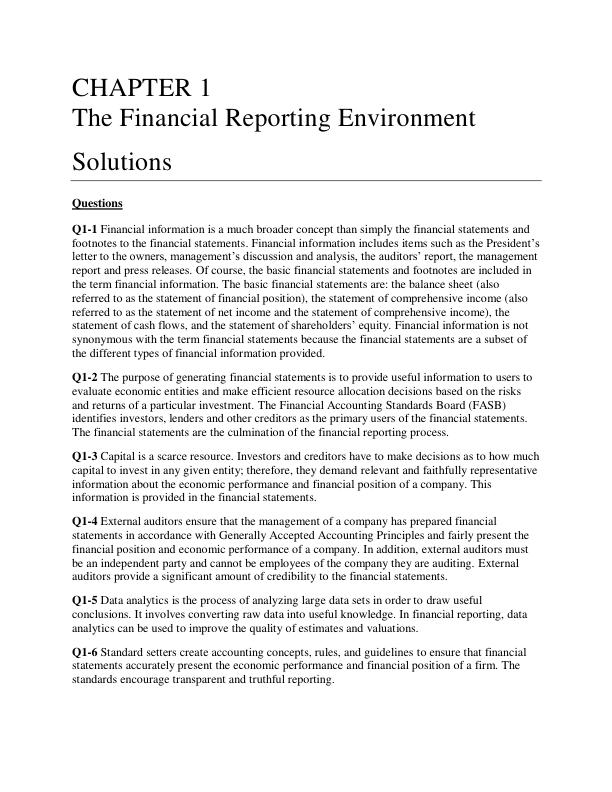 Solution Manual For Intermediate Accounting 3rd Edition Elizabeth A. Gordon, Jana S. Raedy, Alexander J. Sannella