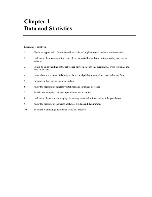 Solution Manual for Essentials Of Modern Business Statistics With Microsoft Excel 8th Edition David R. Anderson