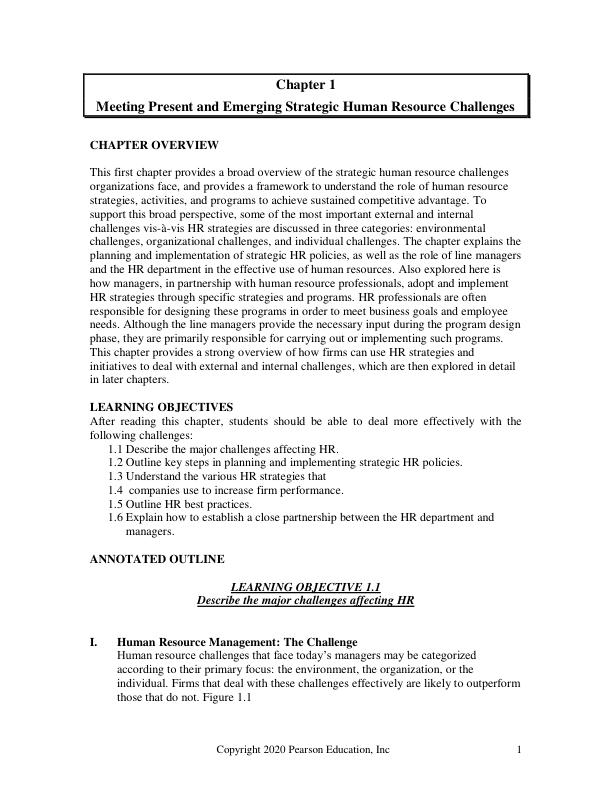Solution Manual for Managing Human Resources, 9th edition Gomez-Mejia